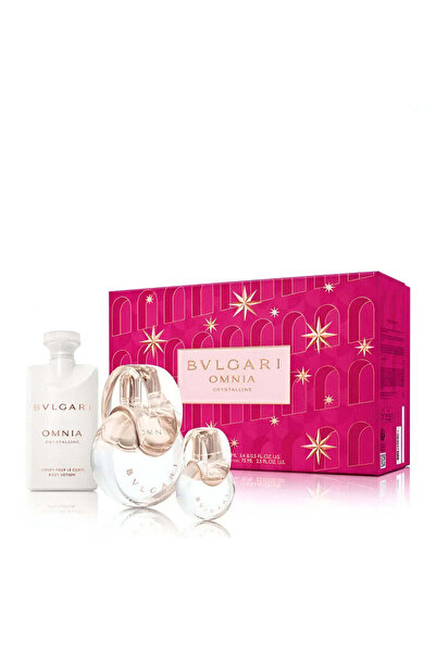 Bvlgari مجموعة أومنيا كريستالين للنساء، أو دو تواليت 100 مل + أو دو تواليت 15...