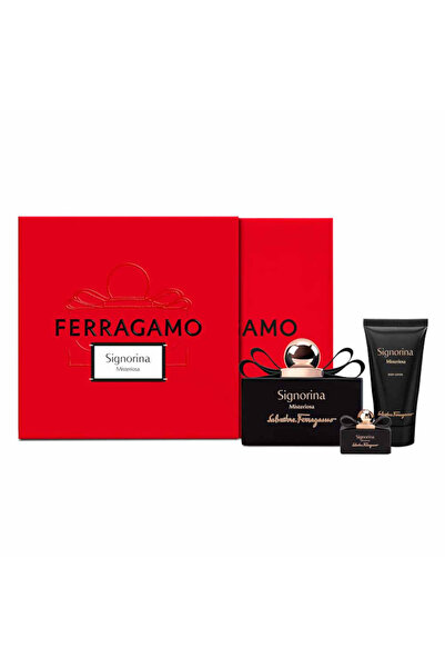 Salvatore Ferragamo SIGNORINA MISTERIOSA WOMEN SET Eau De Parfum 100ml + Eau De Parfum 5ml + BL 50ml