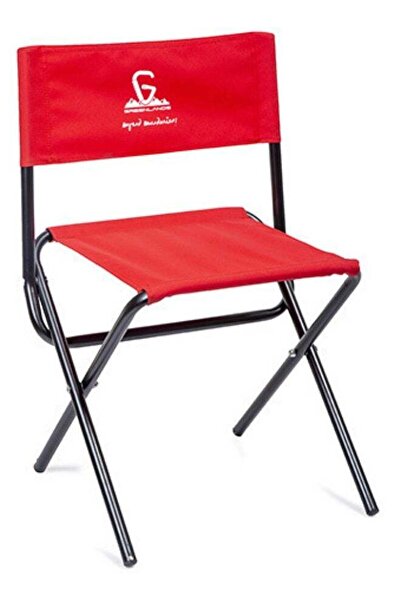 GREENLANDS MS Camping Chair Red - Foldable, Lightweight and Easy to Carry