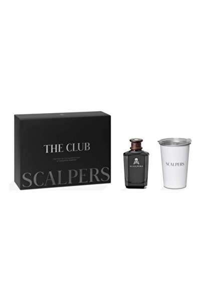 SCALPERS مجموعة ذا كلوب للرجال، عطر أو دو بارفان 125 مل + كوب