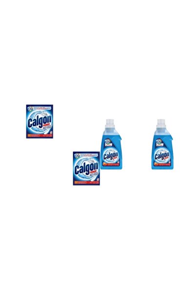 Calgon Set 4 x Variety, 2 x Anti-limescale 500g Powder, 2 x Anti-limescale Gel 750ml 3 In 1