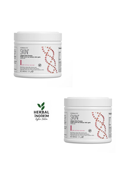 Herbalife Collagen kolajen toz 2'li Set vitamin biotin çinko selenyum içerir