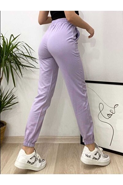 Produse.Top Pantaloni Trening Dama mov fashion cu talie inalta PTD02