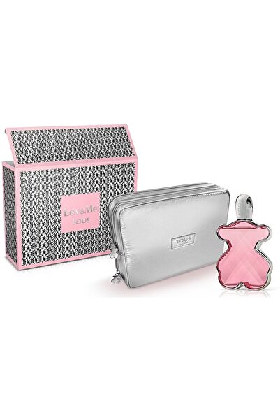 Tous مجموعة لوف مي للنساء، عطر أو دو بارفان 90 مل + حقيبة زينة