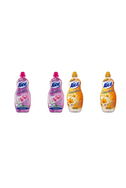 ASEVI Asevi Cleaning Set: 2x Fabric Conditioner 1.44L Zen + 2x Fabric Conditioner 1.44L Sensations Golden 60 Washes