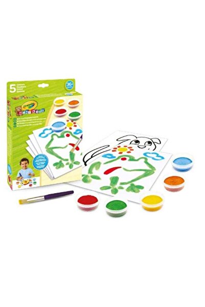 Crayola مجموعة طلاء قابلة للغسل للأطفال، مقاومة للتنقيط، مناسبة للأعمار من 36...