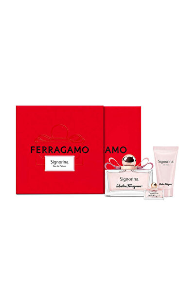 Salvatore Ferragamo Signorina For Women Set Eau De Parfum 100ml + Eau De Parfum 15ml + Bl 50ml