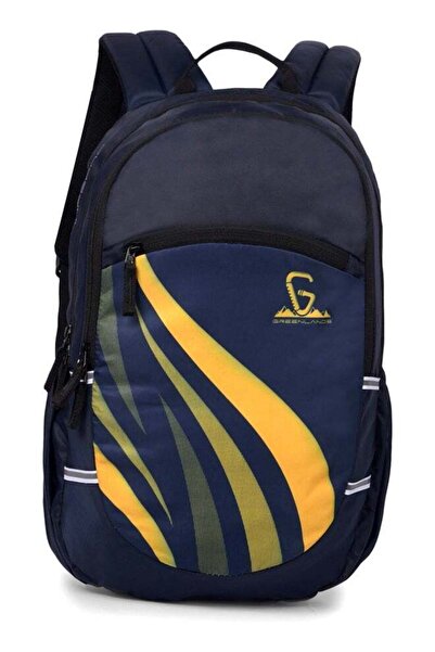 Greenland حقيبة ظهر مقاومة للماء للكمبيوتر المحمول باللون الكحلي مقاس 15 بوصة