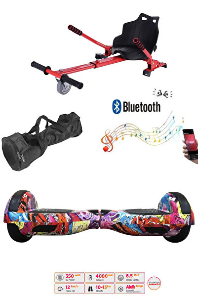 CityMate Elektrikli Kaykay Scooter Hoverboard Akıllı Denge 6.5 Inch + Hover Kart + Çanta EXTREM PAKET D