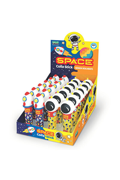 Lebez Lipici solid Space, 9 gr, 2 modele (24 buc/display), copii varsta 3 ani...