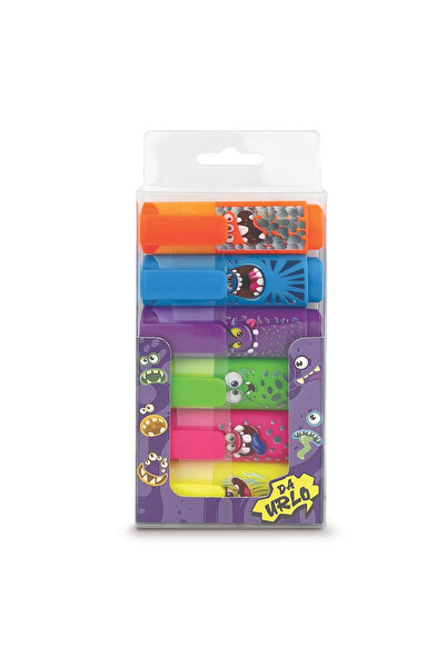 Lebez Set Marker evidențiator, Monsters, 6 culori fluorescente (6 buc/blister...