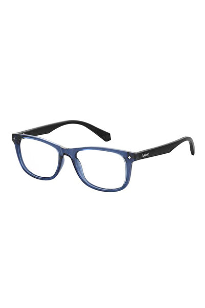 Polaroid Kids PLD D813 9N7 Boys' Eyeglass Frames, Plastic, Blue, 48 mm