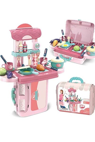 Generic مجموعة مطبخ بلاي كول للأطفال - مطبخ لعب داخلي/خارجي متين مكون من 28 ق...
