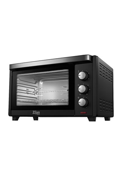 Zilan ZLN-1024 Rozerin Electric Oven, 2000W, 45L, Convection, 60min Timer, Double Glass, Black