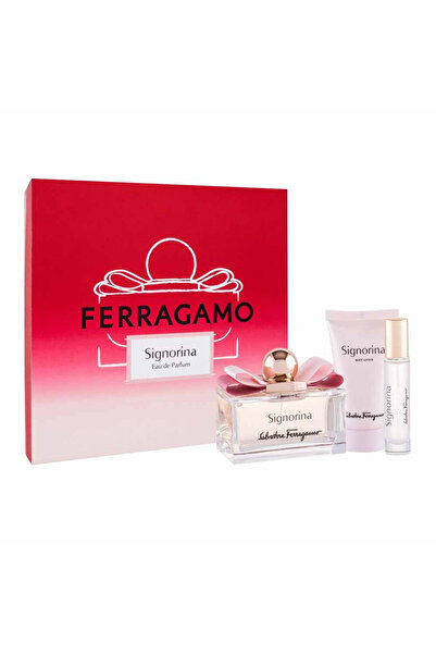 Salvatore Ferragamo Signorina For Women Set Eau De Parfum 100ml+ Eau De Parfum 10ml + Bl 50ml