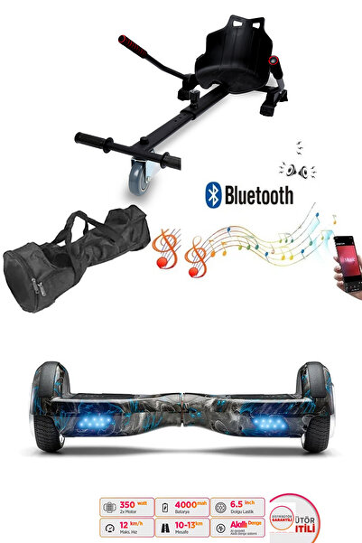 CityMate Elektrikli Kaykay Scooter Hoverboard Akıllı Denge 6.5 Inch + Hover Kart + Çanta EXTREM PAKET D