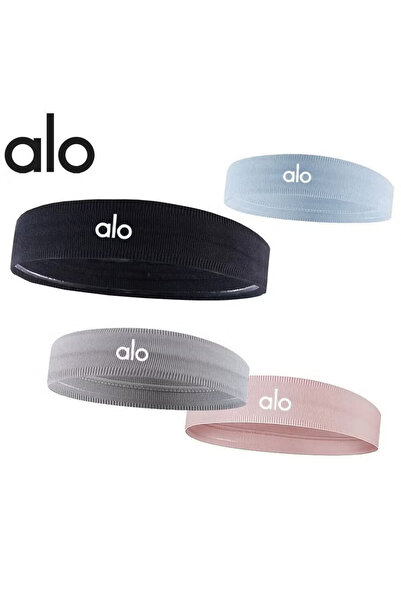 Alo عصابة رأس مرنة للتمارين الرياضية واللياقة البدنية والرياضات الخارجية، عصابة رأس لاصقة مانعة للانزلاق، طقم من 4 قطع
