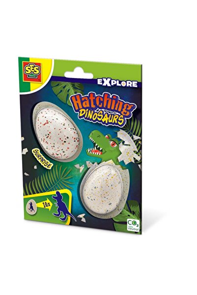 SES Creative Set 2 jucarii oua de dinozaur, SES Creative, 5 ani+, Multicolor