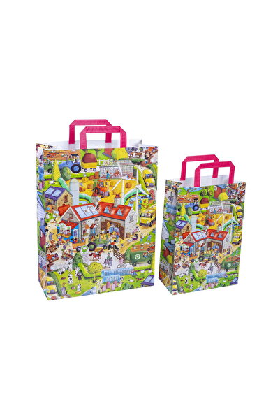 Hape Paper gift bag - Happy Farm (XS - 18 x 8 x 22cm, 70g)