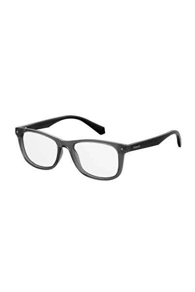 Polaroid Kids PLD D813 R6S Boys' Eyeglass Frames, Plastic, Grey, 48 mm