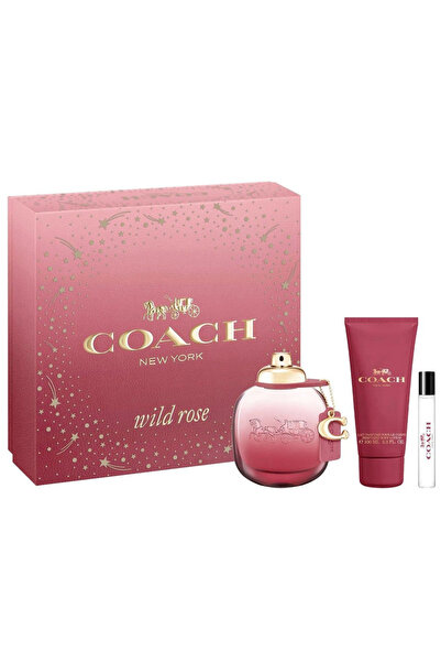 Coach Wild Rose For Women Set Eau De Parfum 90ml + Eau De Parfum 7.5ml + Bl 100ml