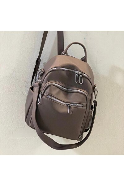 Produse.Top Rucsac Geanta Fashion purplei din piele cu buzunare si bareta det...