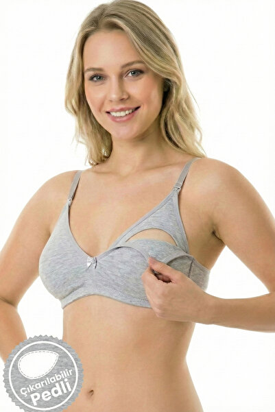 par lingerie pl حمالة صدر قطنية للرضاعة الطبيعية مع وسادة قابلة للإزالة