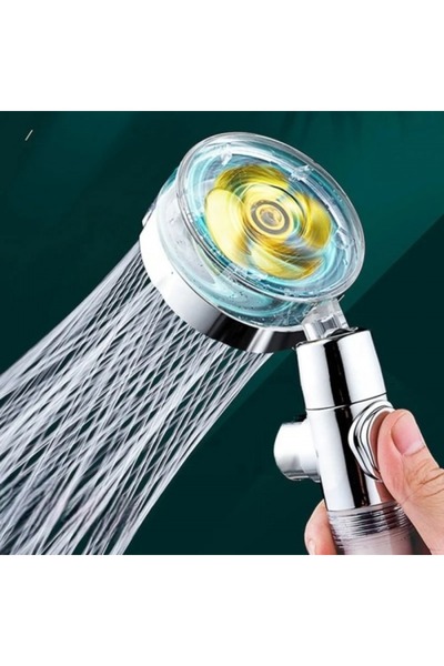 Produse.Top Para de dus turbo cu cap rotativ ventilator si filtru anticalcar PDR01