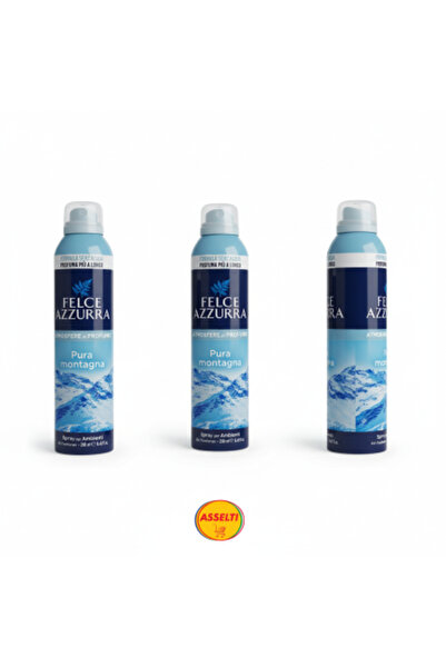 Felce Azzurra Set ASSELTI® – 3 x Pura Montagna 250 ml Odorizant de cameră spray