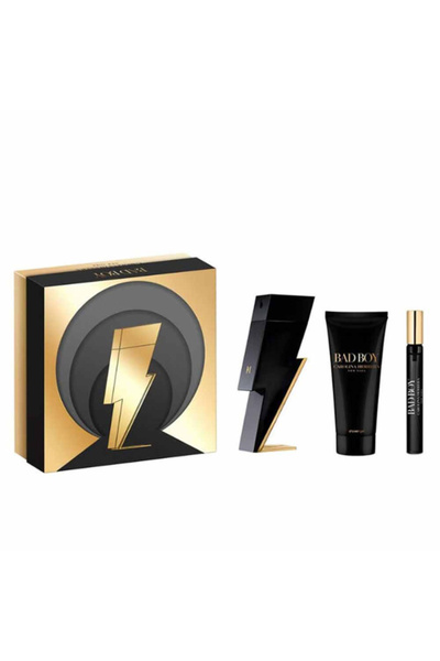Carolina Herrera Bad Boy Extreme For Men Set Eau De Parfum 100ml + Eau De Parfum 10ml + Sg 100ml