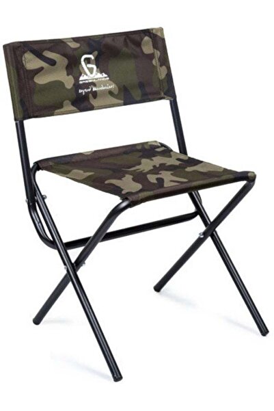 GREENLANDS MS Camping Chair Green Camo - Foldable, Lightweight and Easy to Carry