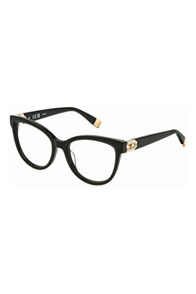 FURLA VFU864S 700S 53 Black Eyeglasses Frames