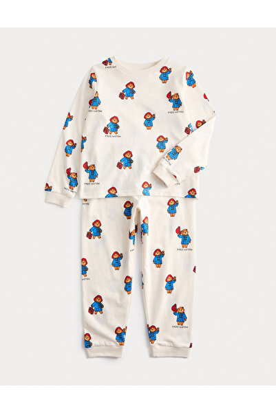 Marks & Spencer Saf Pamuklu Paddington Pijama Takımı (1‑8 Yaş)