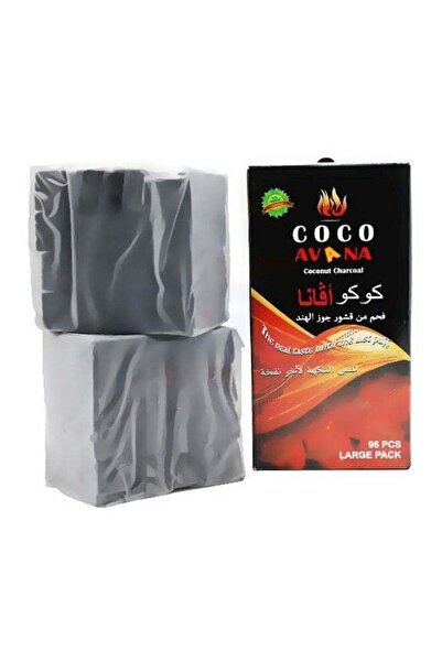 AVANA مجموعة فحم جوز الهند 96 قطعة، أسود، 10 سم - مثالية للطهي في الهواء الطل...
