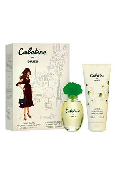 Gres مجموعة كابوتين النسائية، ماء تواليت 100 مل + زجاجة 200 مل