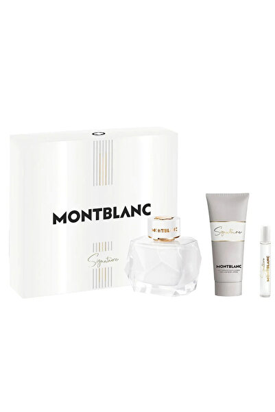Mont Blanc سيجنتشر للنساء مجموعة او دي بارفان 90 مل + او دي بارفان 7.5 مل + ب...