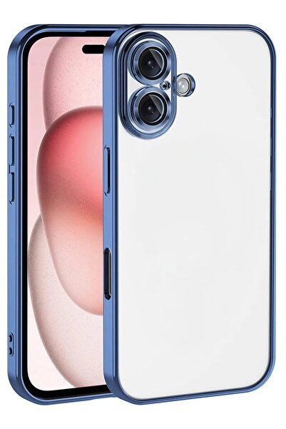 Khayra سيليكون آيفون 17 من أبل مع عدسة - أزرق فاتح - (5796) - ESZAOC2672-3705