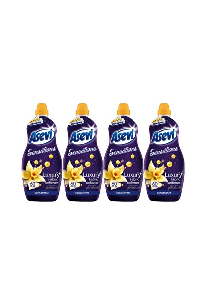 ASEVI Set of 4 x Laundry Conditioner 1.44L Concentrated Sensations Luxury