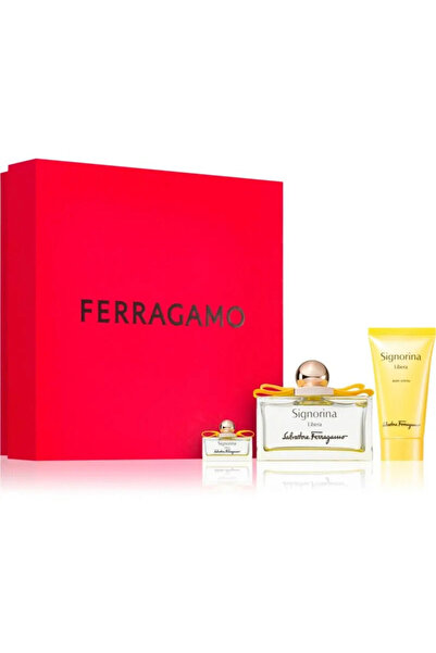 Salvatore Ferragamo Signorina Libera For Women Set Eau De Parfum 100ml + Eau De Parfum 5ml + Bl 50ml