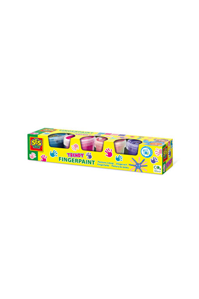 SES Creative Finger paint set, trendy colors (4 x 110ml)