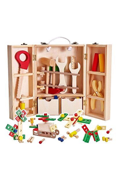 Generic Wooden Tools Toy Set for Kids