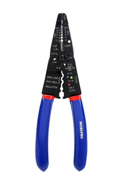 Workpro W091018 Pliers Wire Stripper Work Pro 8" Inch 200mm