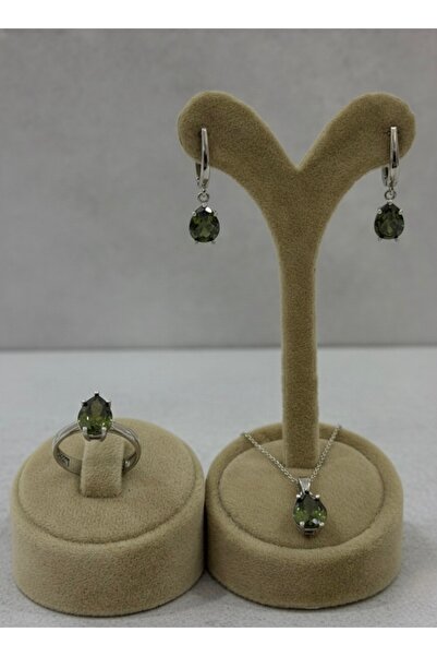 DURAN TAKI TASARIM Peridot Taşlı Gümüş Set
