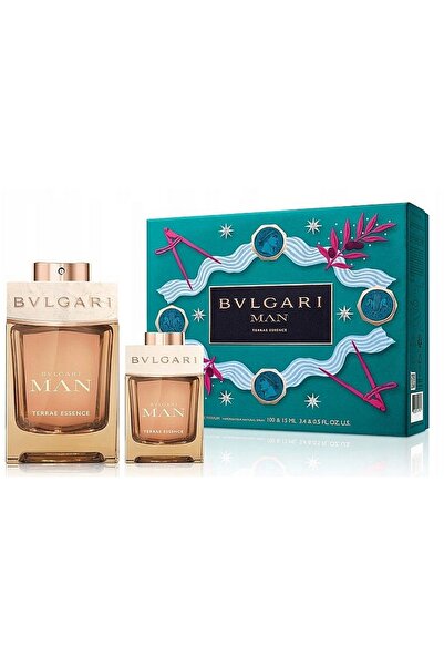 Bvlgari Man Terrae Essence For Men Set Eau De Parfum 100ml + Eau De Parfum 15ml (New Pack)