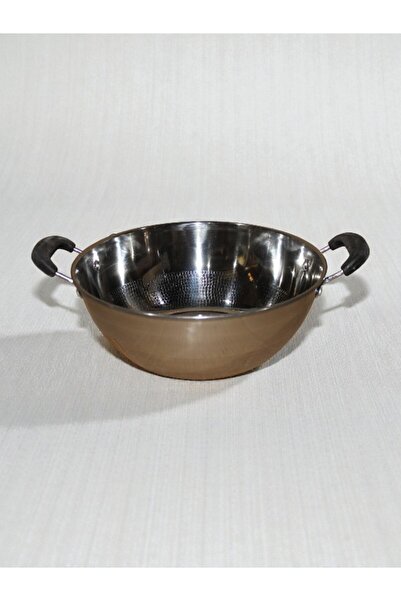 WDA قدر طهي عميق من الفولاذ المقاوم للصدأ بمقبضين - قدر طهي شديد التحمل للقلي والطبخ والاستخدام اليومي