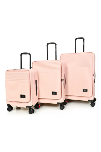 MORANO 3-piece luggage set (20", 24", 28"), hard-shell polycarbonate suitcase with TSA lock