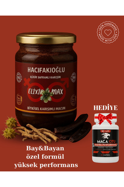 HACIFAKIOĞLU Ginsengli Karışık Bitkisel Macun Yüksek Etkili (HEDİYELİ) Doğal ...