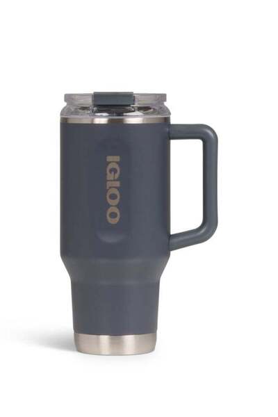 IGLOO كوب سفر من الفولاذ المقاوم للصدأ سعة 32 أونصة - كاربونايت