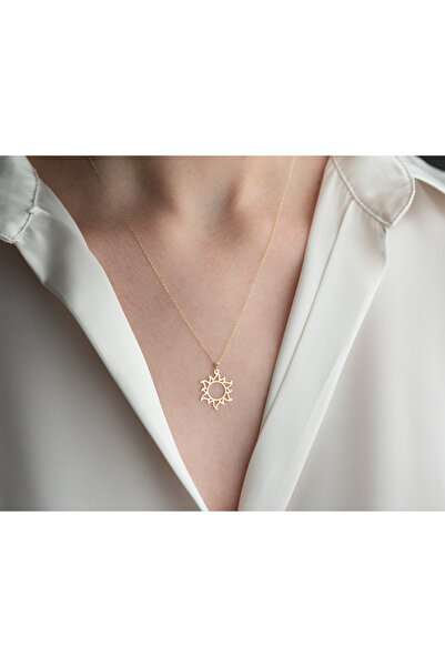 ADOR ALTIN GÜNEŞ KOLYE