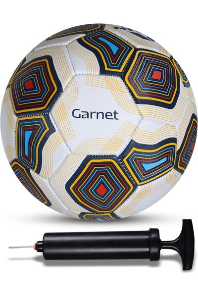 NIVEA طقم كرة قدم من العقيق (مقاس 5، متعدد الألوان) مع مضخة